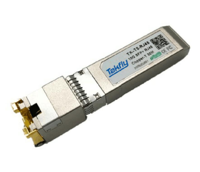 ตัวรับส่งสัญญาณทองแดง 10G BASE-T SFP+ | เครือข่ายใยแก้วนำแสงคุณภาพสูง | (TK-T5-RJ45)