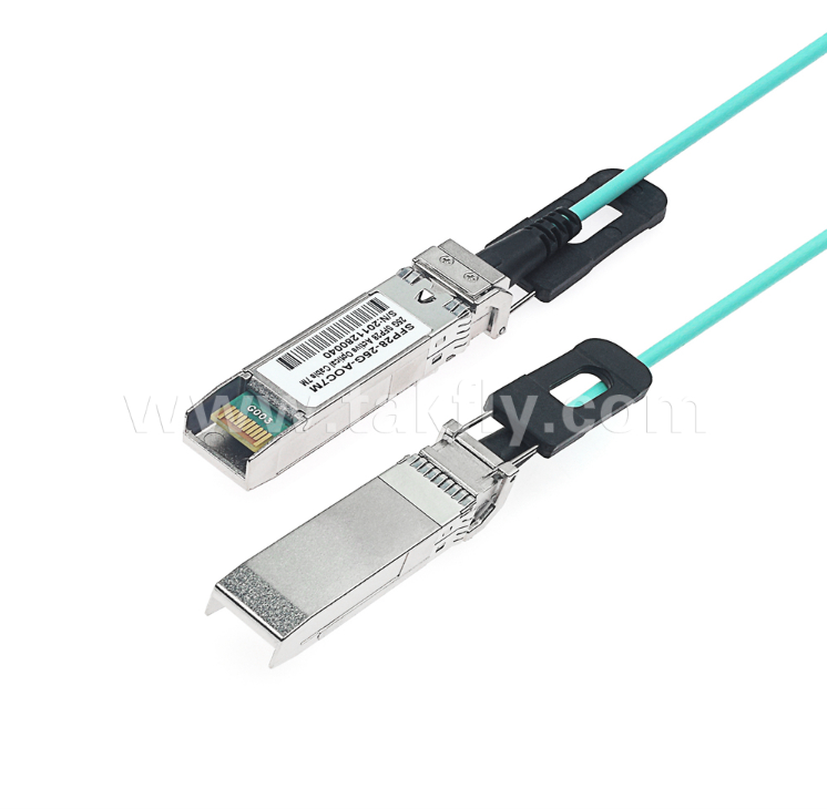 สายเคเบิลใยแก้วนำแสงแบบแอคทีฟ 100G QSFP28 (AOC) – 4×25G, สูงสุด 104Gbps, 3-70ม., VCSEL Array, ใช้พลังงานต่ำ <3.5W, QSFP28 ถึง QSFP28