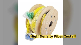 สายเคเบิลฝ่าวงล้อมไฟเบอร์ออปติก 12-144 แกน Fanout Patchcord