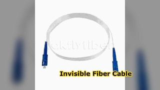 SC/UPC-SC/UPC Transparent Invisible FTTH Drop Cable Patchcord