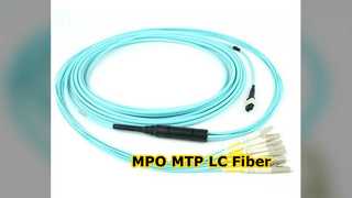 สายแพทช์ไฟเบอร์ออปติกฝ่าวงล้อม MPO MTP LC