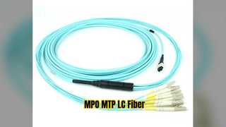 สายแพทช์ไฟเบอร์ MPO MTP LC ข้อมูลความเร็วสูง